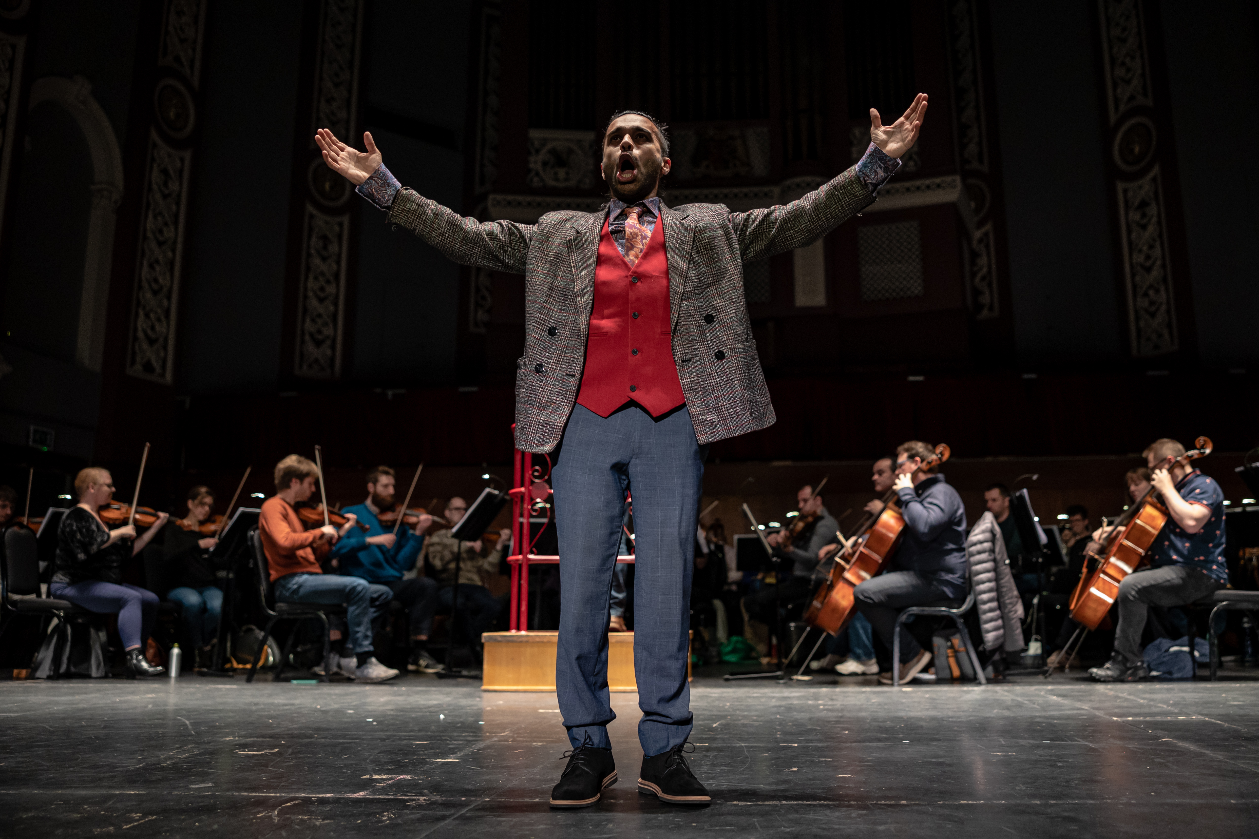 Oscar Castellino performing at Bradford Opera